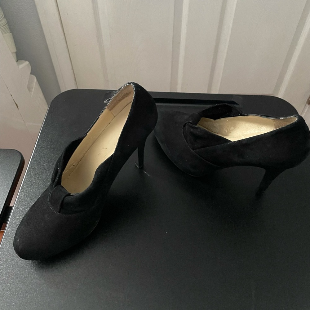 Black stiletto heel booties